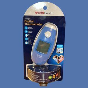 NEW Temple Digital Thermometer~ CVS Health~ Sealed~ 6 Sec Reading (H9)